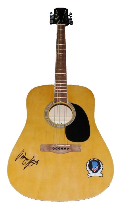 GEORGE STRAIT COUNTRY LEGEND SIGNED ROGUE ACOUSTIC GUITAR BECKETT COA AUTOGRAPH - 4