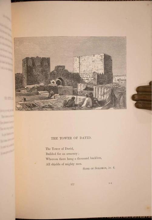 c.1870 Lays of the Holy Land Jerusalem Israel Fine Leather Binding Rare - 17