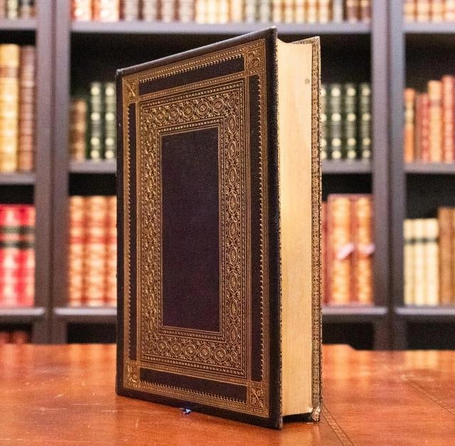 c.1870 Lays of the Holy Land Jerusalem Israel Fine Leather Binding Rare - 8