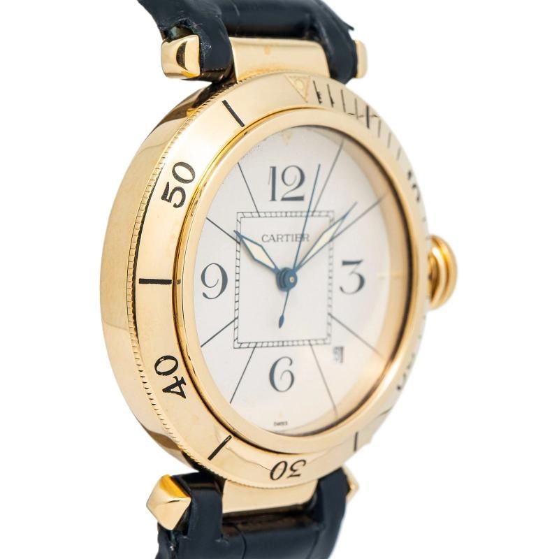Cartier Pasha 820907 18k Yellow Gold Automatic White Dial Men's Watch 38mm - 4