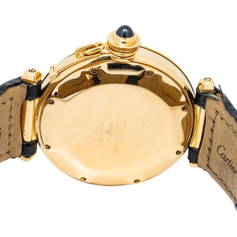 Cartier Pasha 820907 18k Yellow Gold Automatic White Dial Men's Watch 38mm - 6