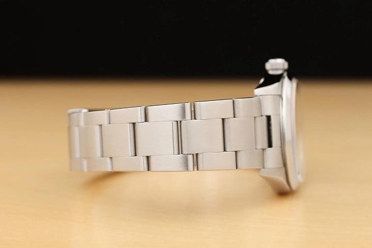 ROLEX OYSTER PERPETUAL MIDSIZE 67480 UNISEX SALMON 3-6-9 STAINLESS STEEL WATCH - 10