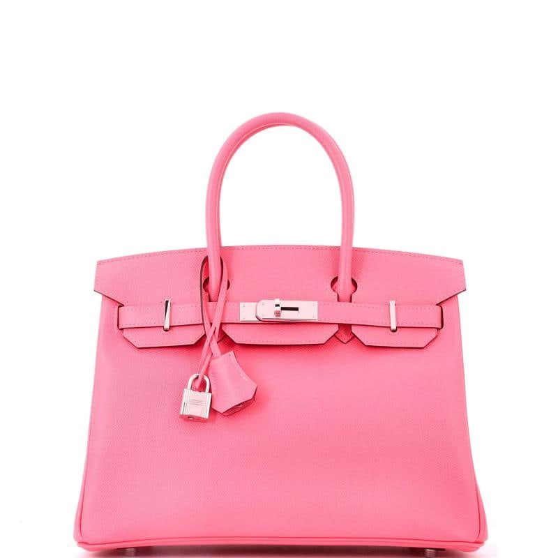 Hermes Birkin Handbag Pink Epsom with Palladium Hardware 30 (1 of 7)