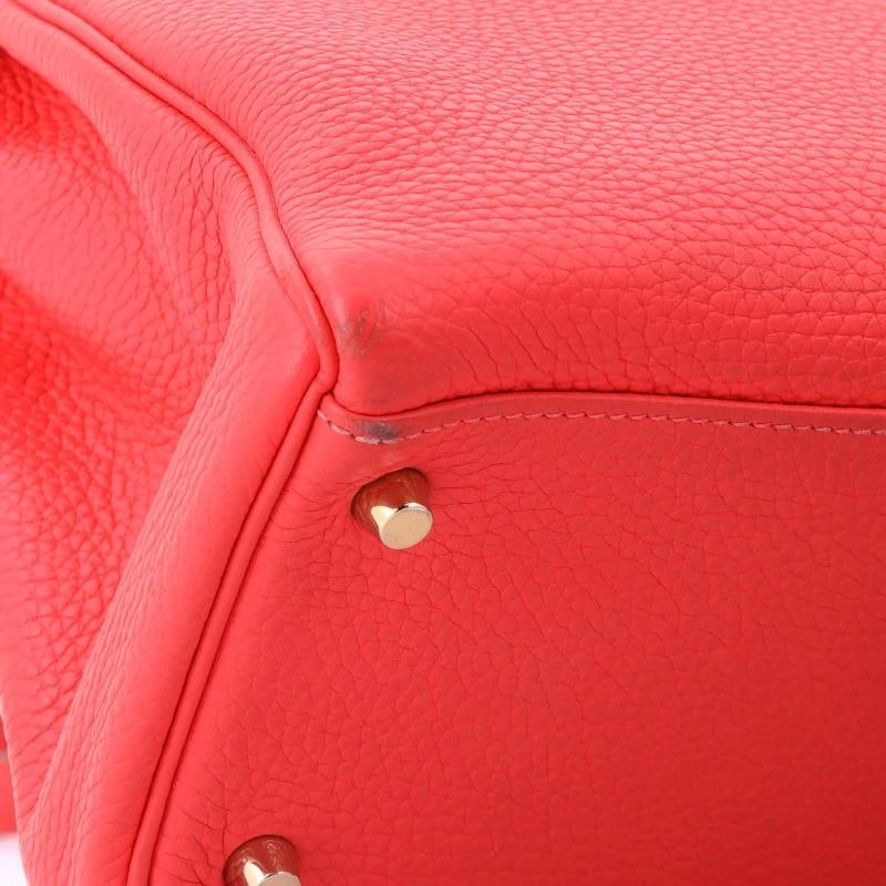 Hermes Kelly Handbag Pink Clemence with Gold Hardware 32 - 7