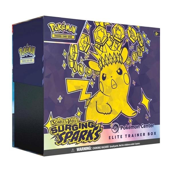 Pokemon Center Surging Sparks PC ETB Elite Trainer Box Case of 4 Factory Sealed - 2