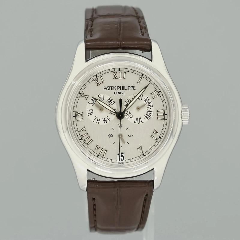 PAPERS MINT Patek Philippe White Gold Annual Calendar 5035G Calatrava Roman - 2
