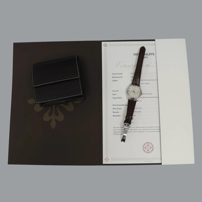 PAPERS MINT Patek Philippe White Gold Annual Calendar 5035G Calatrava Roman - 7