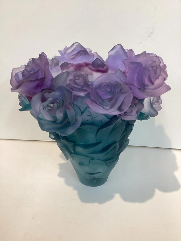 XL Multi Color Crystal Nancy Daum Style Vase H8Ã¢â‚¬ÂW6Ã&# - 10