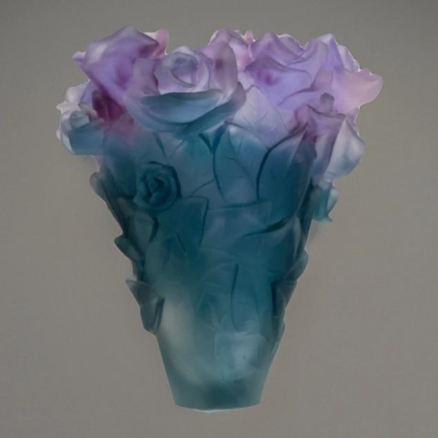 XL Multi Color Crystal Nancy Daum Style Vase H8Ã¢â‚¬ÂW6Ã&# - 5