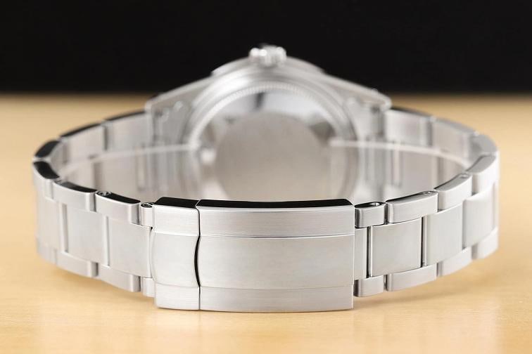 ROLEX MENS DATEJUST 16014 WHITE ROMAN DIAMOND 18K WHITE GOLD STEEL OYSTER WATCH - 6