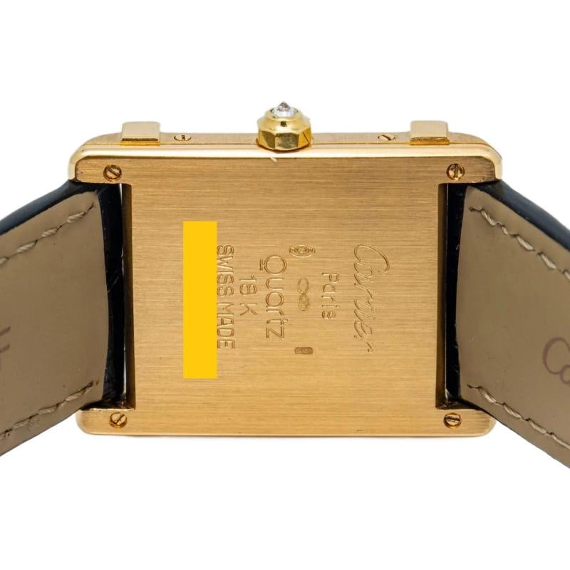 Cartier Tank Chinoise 8105 18K Yellow Gold Diamond Off-White Dial Quartz 23mm - 6