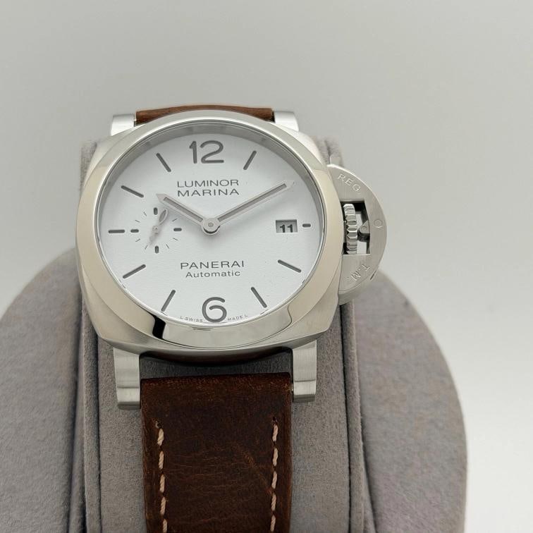 Panerai Luminor Marina Quaranta PAM01271 PAM 1271 White Dial Steel Box Paper - 3