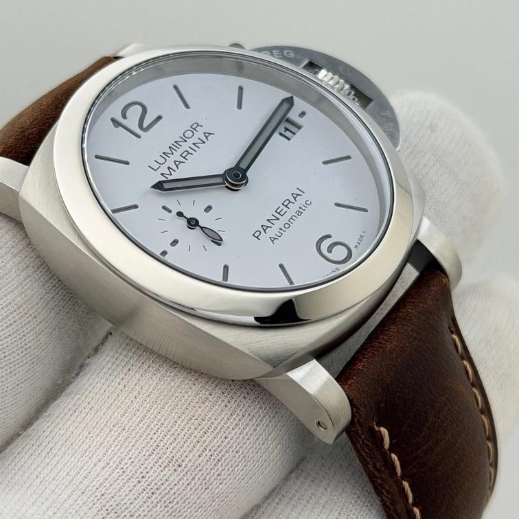 Panerai Luminor Marina Quaranta PAM01271 PAM 1271 White Dial Steel Box Paper - 5