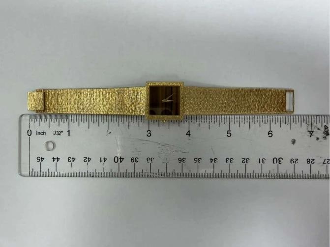 Piaget Vintage 9131A6 Rare Manual 18K Yellow Tiger Eye Dial Unisex Watch 23mm - 5
