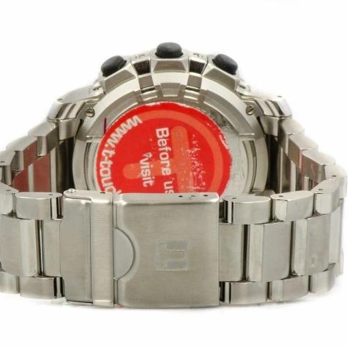 Tissot T026420A Stainless Steel White Dial Alarm Compass Digital Mens Watch - 6