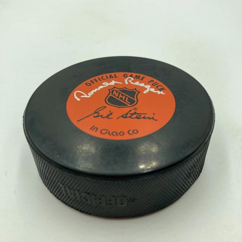 President Ronald Reagan Signed Stanley Cup Hockey Puck PSA DNA COA - 7