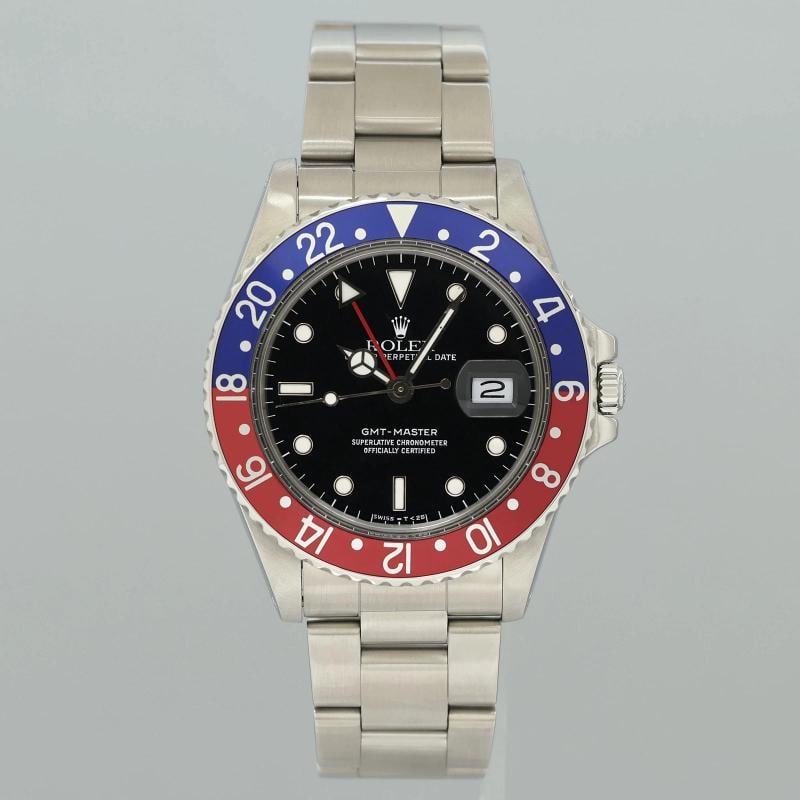 1988 MINT Rolex GMT-Master Pepsi Blue Red 40mm Steel 16750 Watch Box - 2