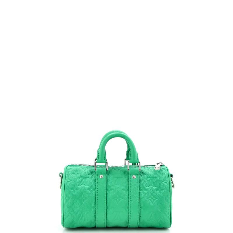 Louis Vuitton Keepall Bandouliere Bag Monogram Taurillon Leather 25 - 3