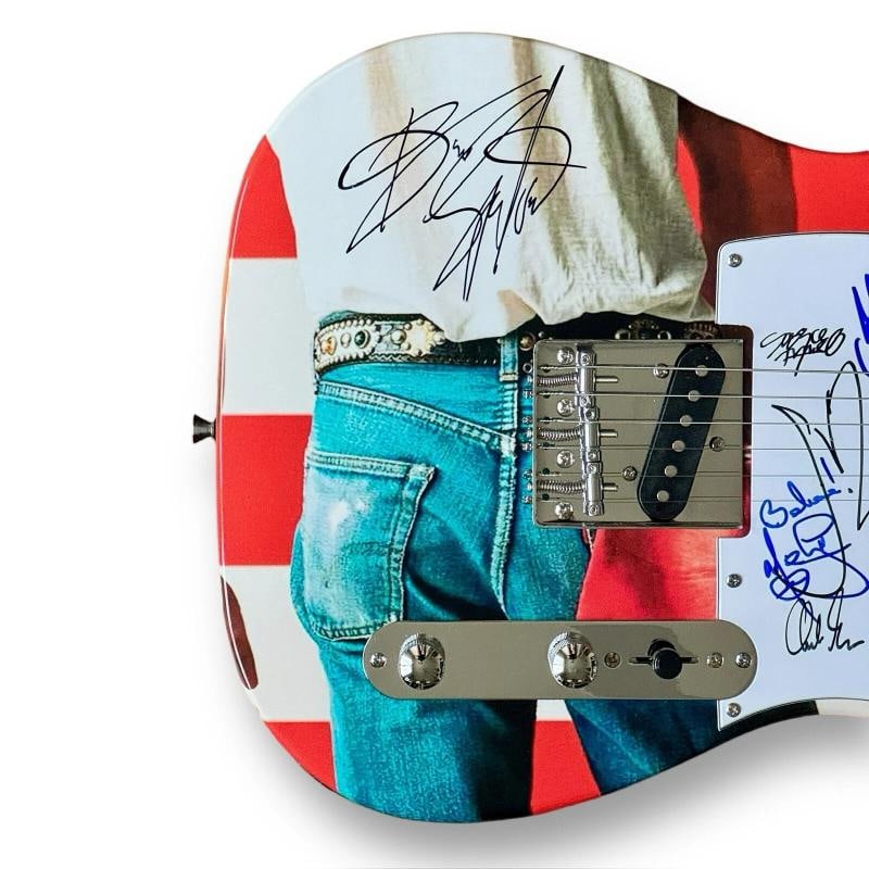 Bruce Springsteen Signed Guitar Custom JSA COA Van Zandt Lofgren Weinberg +3 - 2