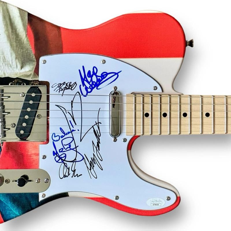 Bruce Springsteen Signed Guitar Custom JSA COA Van Zandt Lofgren Weinberg +3 - 3