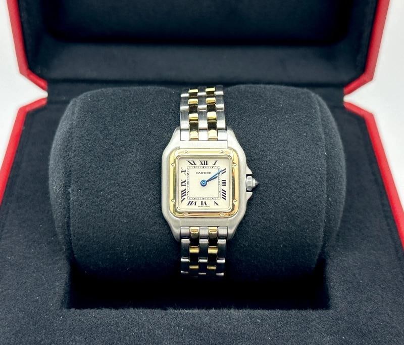 Cartier Panthere Small 112000R 22mm Ladies Watch 18K Yellow Gold Stainless Steel - 2