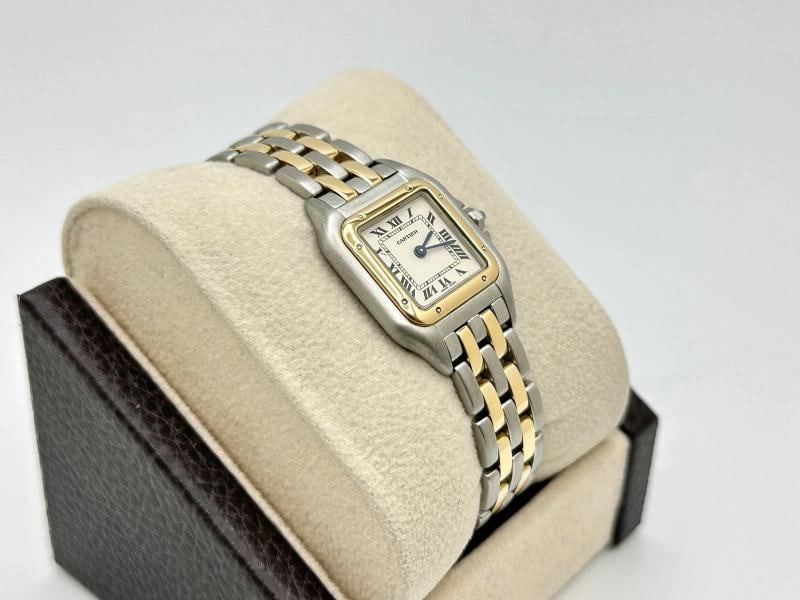 Cartier Panthere Small 112000R 22mm Ladies Watch 18K Yellow Gold Stainless Steel - 6