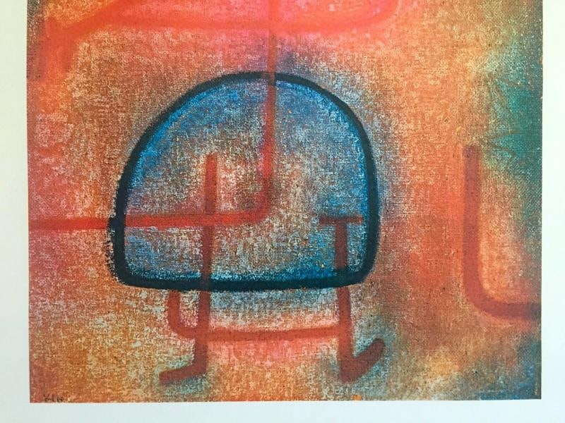 PAUL KLEE FOUNDATION RARE VTG 1960 LITHOGRAPH PRINT "LA BELLE JARDINIERE" 1939 - 7