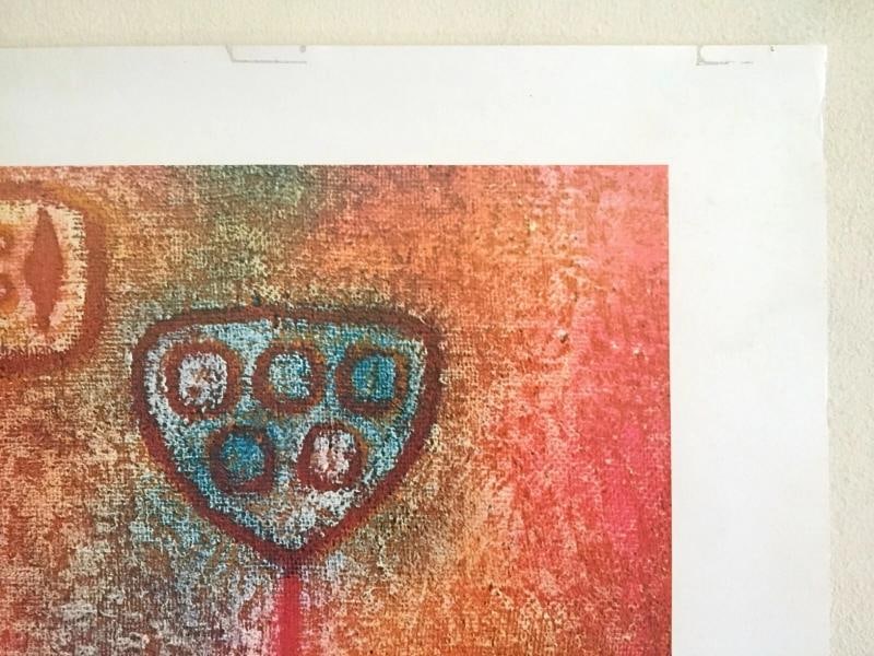 PAUL KLEE FOUNDATION RARE VTG 1960 LITHOGRAPH PRINT "LA BELLE JARDINIERE" 1939 - 9