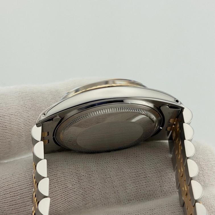 Vintage Rolex Datejust 1601 36mm Bronze Dial Pie Pan 18k Gold Stainless Steel - 13