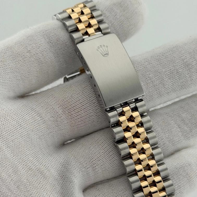 Vintage Rolex Datejust 1601 36mm Bronze Dial Pie Pan 18k Gold Stainless Steel - 9