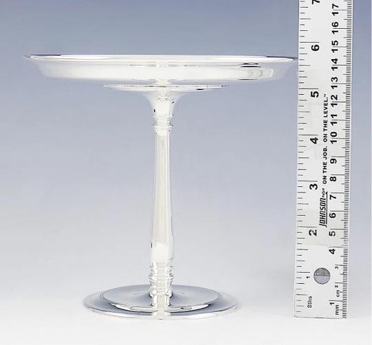 Superb 1907-1947 Tiffany & Co Sterling Silver Tazza Compote Heavy Weight - 4