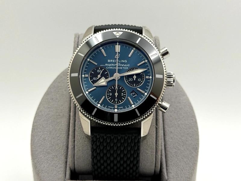 Breitling Superocean Heritage II Chronograph B01 AB0162 44mm Blue Dial Steel - 8