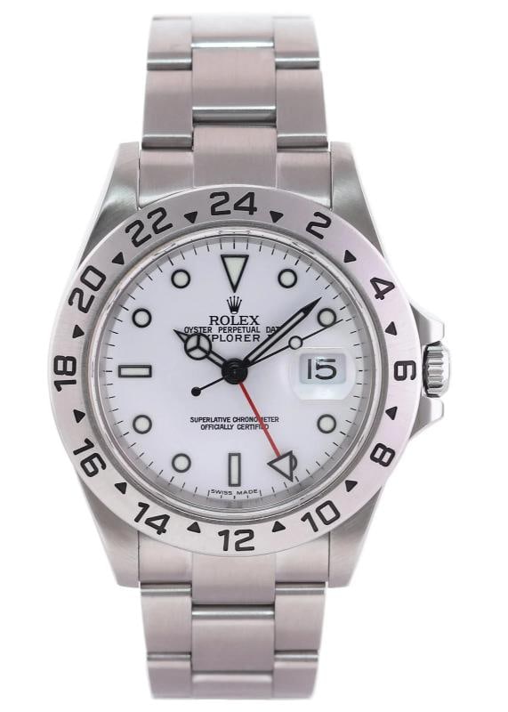 2006 PAPERS MINT Rolex Explorer II White 16570 40mm Polar GMT Watch Box - 2