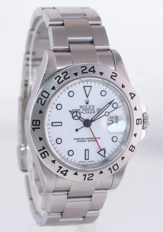 2006 PAPERS MINT Rolex Explorer II White 16570 40mm Polar GMT Watch Box - 3