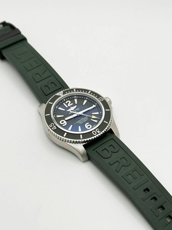 Breitling Superocean Automatic 44 A17367 Green Dial Stainless Steel Box Paper - 8