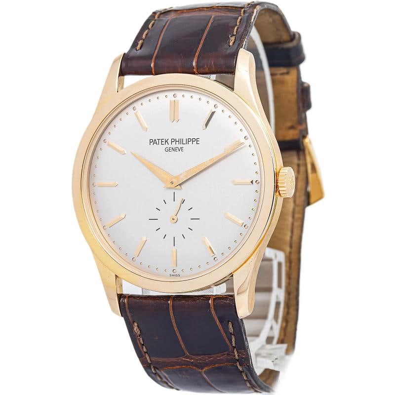 Patek Philippe Calatrava 5196R-001 Manual 18k RG Silver Dial Men's Watch 37mm: Case Size37mm Wrist Fit6.75 inches BoxNo PapersNoCondition â€” Used - GoodFull SpecificationsBrand Patek PhilippeModel CalatravaCustomized NoSerial # 560xxxxGender MenBand Material