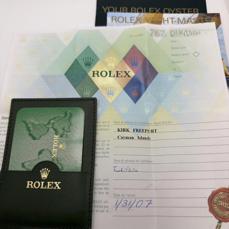 Rolex Yacht Master 16623 40mm Champagne Dial 18K Yellow Gold Steel Box Papers - 3