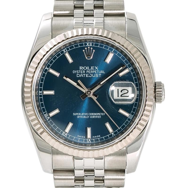 Rolex 116234 Datejust 2018 Card Jubilee Arabic Blue Dial Auto Unisex 36MM Watch - 3