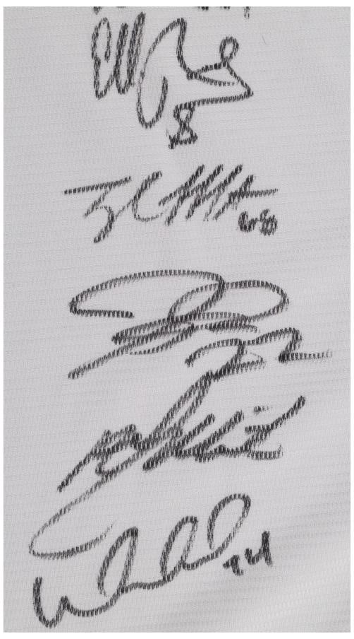 2021 Atlanta Braves World Series Champs Team Signed Nike Jersey MLB & Beckett - 4