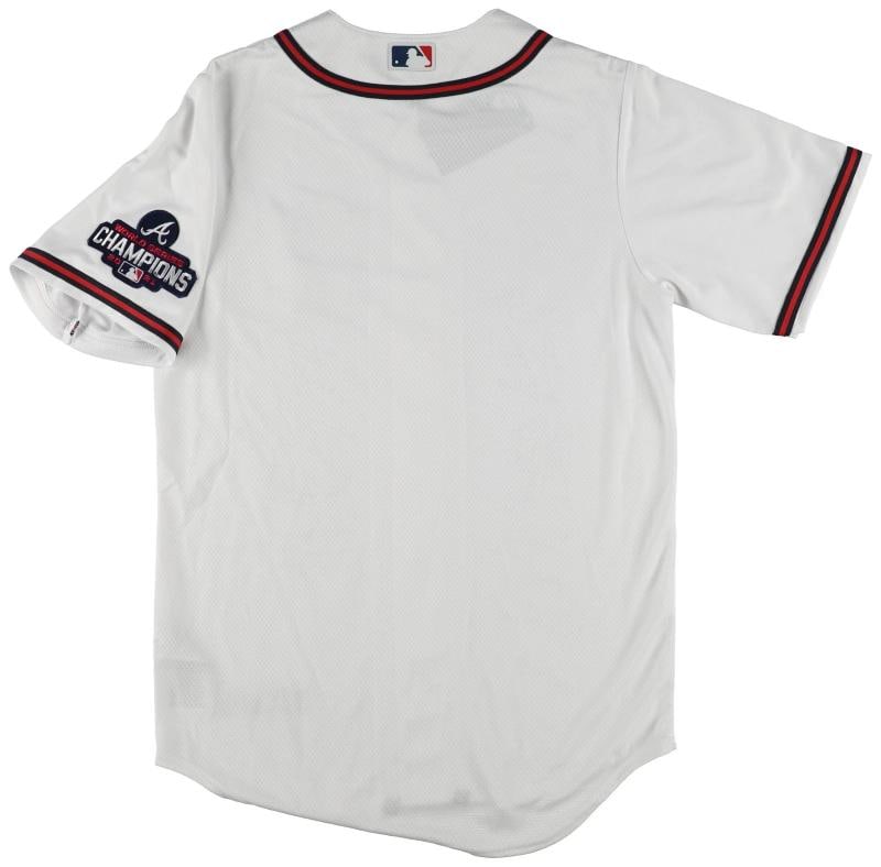 2021 Atlanta Braves World Series Champs Team Signed Nike Jersey MLB & Beckett - 7