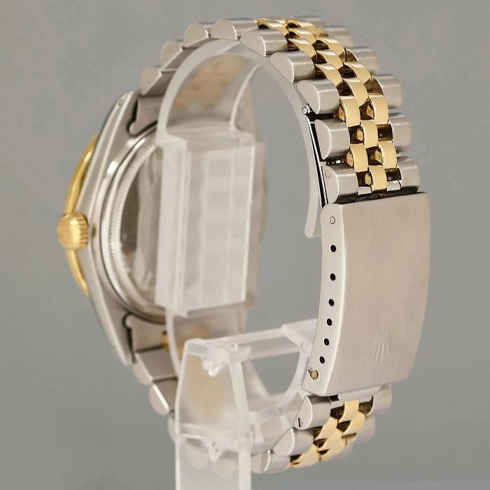 PEARL & DIAMOND BEZEL Rolex DateJust 16013 Two-Tone Yellow Gold Jubilee Watch - 4