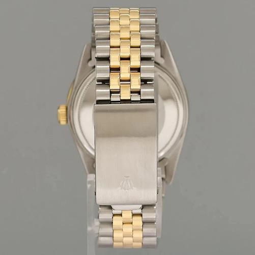 PEARL & DIAMOND BEZEL Rolex DateJust 16013 Two-Tone Yellow Gold Jubilee Watch - 5