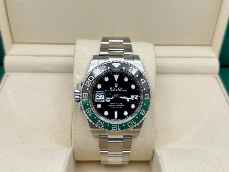 2026 Rolex GMT Master II Sprite 126720VTNR Black and Green Bezel Steel Box Paper - 2