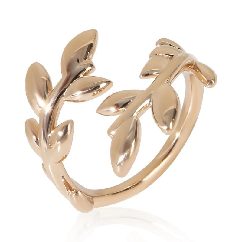Tiffany & Co. Rose Gold Paloma Picasso Olive Leaf Ring - 4