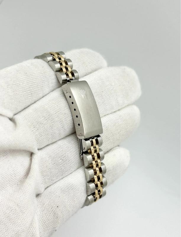 Rolex Datejust Ladies 69173 Silver Dial 18k Gold Stainless Steel Box Paper - 11