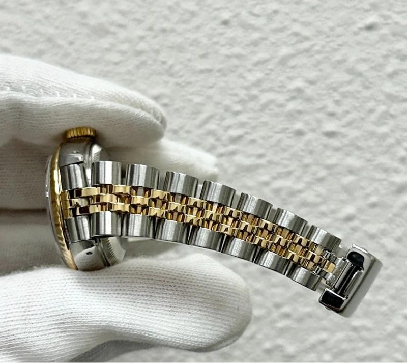 Rolex Datejust Ladies 69173 Silver Dial 18k Gold Stainless Steel Box Paper - 9