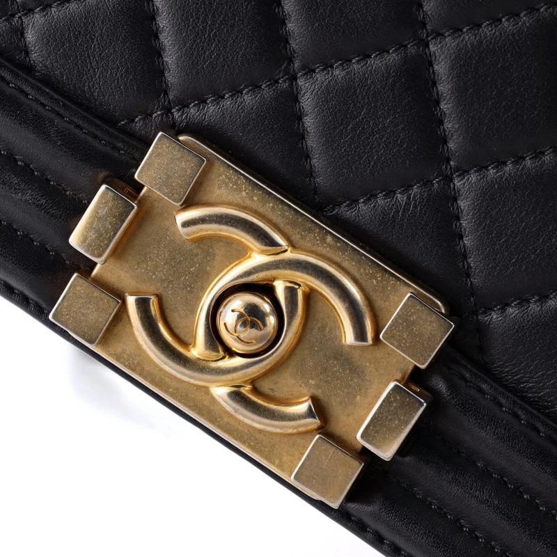 Chanel Boy Flap Bag Quilted Lambskin Old Medium - 6