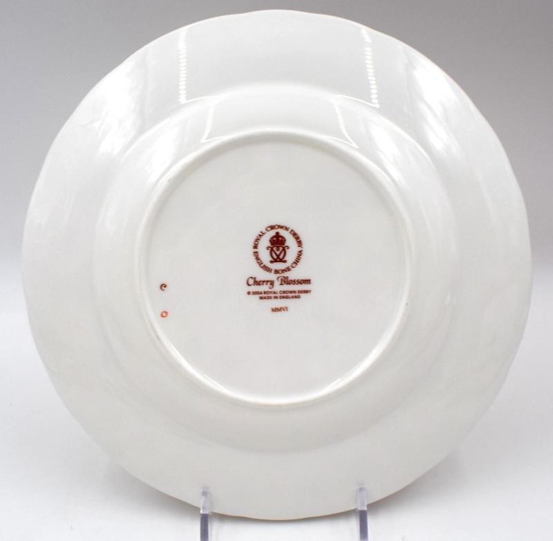4 Royal Crown Derby Imari Cherry Blossom Accents Plates Set of 4 - 6