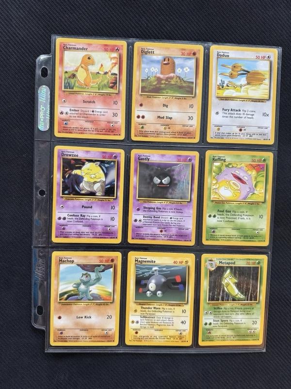 Pokemon Cards 100% Complete Base Set /102 Nintendo WOTC 1999 Vintage Charizard - 15