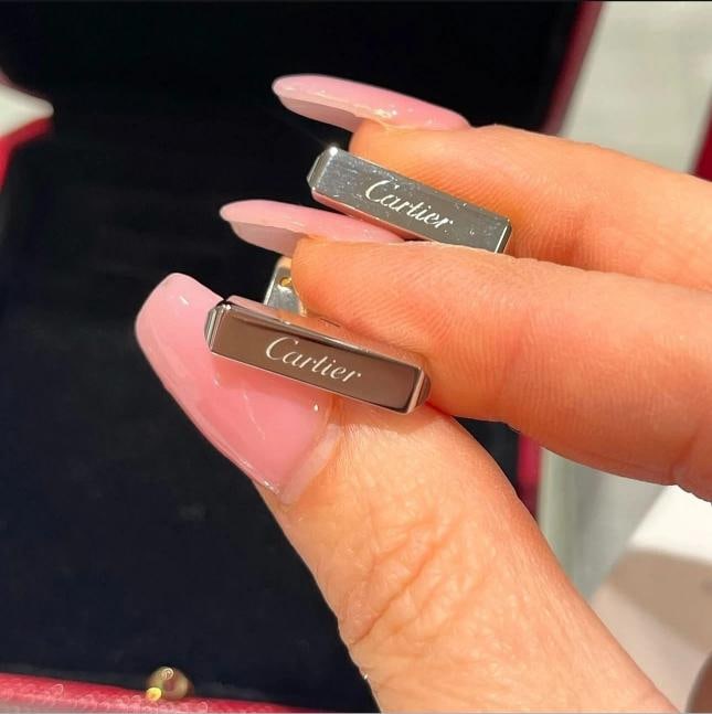 Pre-owned Santos de Cartier Cufflinks - 5